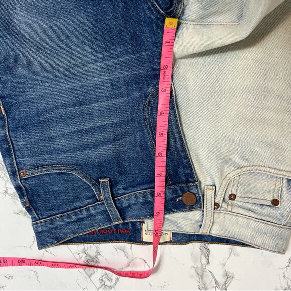 Alice + Olivia Jeans Boyfriend Jeans Two
Tone Blue 24 asymmetrical - Picture 9 of 10